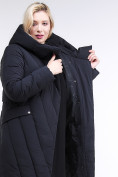 Оптом Куртка зимняя женская классическая одеяло коричневого цвета 191949_09K в Воронеже, фото 8