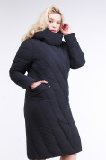 Оптом Куртка зимняя женская классическая одеяло темно-серого цвета 191949_11TC, фото 4
