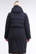 Оптом Куртка зимняя женская классическая одеяло темно-серого цвета 191949_11TC, фото 5