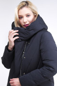 Оптом Куртка зимняя женская классическая одеяло темно-серого цвета 191949_11TC в  Красноярске