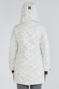 Оптом Куртка парка зимняя женская белого цвета 1949Bl в Перми, фото 7
