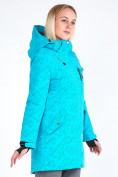 Оптом Куртка парка зимняя женская голубого цвета 1949Gl в Воронеже, фото 4