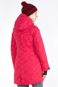 Оптом Куртка парка зимняя женская розового цвета 1949R в  Красноярске, фото 4