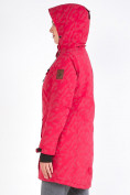 Оптом Куртка парка зимняя женская розового цвета 1949R в Казани, фото 7