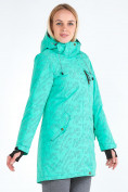 Оптом Куртка парка зимняя женская зеленого цвета 1949Z в Казани, фото 3