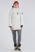 Оптом Куртка парка зимняя женская белого цвета 1949Bl
