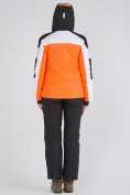 Оптом Женская зимняя горнолыжная куртка оранжевого цвета 19601O в Самаре, фото 9
