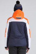 Оптом Женская зимняя горнолыжная куртка темно-синего цвета 19601TS, фото 3