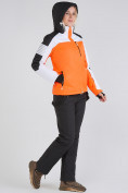 Оптом Женский зимний горнолыжный костюм оранжевого цвета 019601O в Уфе, фото 3