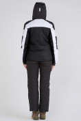 Оптом Женская зимняя горнолыжная куртка черного цвета 19601Ch, фото 4