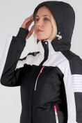 Оптом Женская зимняя горнолыжная куртка черного цвета 19601Ch, фото 6