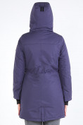 Оптом Куртка парка зимняя женская темно-фиолетового цвета 19621TF в Казани, фото 6
