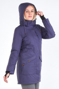Оптом Куртка парка зимняя женская темно-фиолетового цвета 19621TF, фото 7