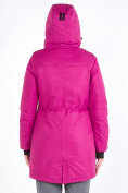Оптом Куртка парка зимняя женская малинового цвета 19621M, фото 6