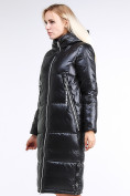 Оптом Куртка зимняя женская классическая черного цвета 1962_01Ch в Перми, фото 4