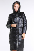 Оптом Куртка зимняя женская классическая черного цвета 1962_01Ch, фото 6
