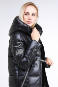 Оптом Куртка зимняя женская классическая черного цвета 1962_01Ch в Новосибирске, фото 7