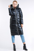 Оптом Куртка зимняя женская классическая темно-серого цвета 1962_03TС