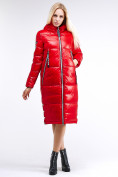 Оптом Куртка зимняя женская классическая красного цвета 1962_14Kr, фото 3