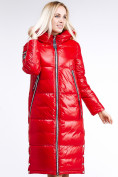 Оптом Куртка зимняя женская классическая красного цвета 1962_14Kr, фото 5