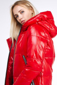 Оптом Куртка зимняя женская классическая красного цвета 1962_14Kr