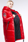 Оптом Куртка зимняя женская классическая красного цвета 1962_14Kr в Перми, фото 10