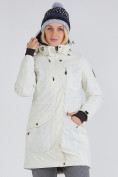 Оптом Куртка парка зимняя женская белого цвета 19622Bl, фото 2