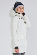 Оптом Куртка парка зимняя женская белого цвета 19622Bl, фото 3
