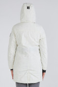 Оптом Куртка парка зимняя женская белого цвета 19622Bl в Перми, фото 6