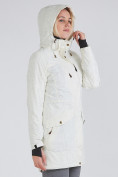 Оптом Куртка парка зимняя женская белого цвета 19622Bl в Самаре, фото 7
