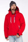 Оптом Мужская зимняя горнолыжная куртка красного цвета 1966Kr, фото 2