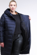 Оптом Куртка зимняя женская классика темно-синего цвета 1968_02TS в Казани, фото 2