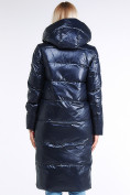 Оптом Куртка зимняя женская молодежная темно-синий цвета 1969_02TS, фото 4