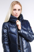 Оптом Куртка зимняя женская молодежная темно-синий цвета 1969_02TS в Перми, фото 6