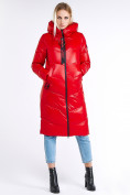 Оптом Куртка зимняя женская молодежная красного цвета 1969_14Kr
