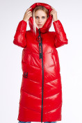 Оптом Куртка зимняя женская молодежная красного цвета 1969_14Kr, фото 5