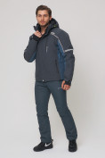 Оптом Мужской зимний горнолыжный костюм MTFORCE темно-серого цвета 01971TC, фото 4