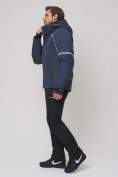 Оптом Мужская зимняя горнолыжная куртка MTFORCE темно-синего цвета 1971-1TS, фото 4
