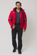 Оптом Мужской зимний горнолыжный костюм MTFORCE красного цвета 01971Kr в Сочи, фото 8