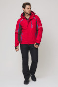 Оптом Мужской зимний горнолыжный костюм MTFORCE красного цвета 01971Kr