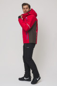 Оптом Мужской зимний горнолыжный костюм MTFORCE красного цвета 01971Kr в Казани, фото 2