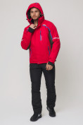 Оптом Мужской зимний горнолыжный костюм MTFORCE красного цвета 01971Kr в Перми, фото 7