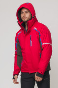 Оптом Мужской зимний горнолыжный костюм MTFORCE красного цвета 01971Kr в Перми, фото 4