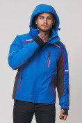 Оптом Мужской зимний горнолыжный костюм MTFORCE голубого цвета 01971Gl в Перми, фото 9