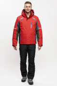 Оптом Мужская зимняя горнолыжная куртка MTFORCE красного цвета 1971Kr в Екатеринбурге, фото 9