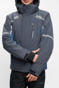 Оптом Мужская зимняя горнолыжная куртка MTFORCE темно-серого цвета 1971TC в Перми