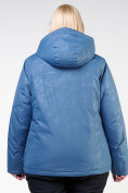 Оптом Куртка горнолыжная женская большого размера голубого цвета 21982Gl в Перми, фото 8