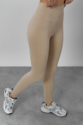 Оптом Спортивный костюм для фитнеса женский бежевого цвета 20006B, фото 18