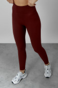 Оптом Спортивный костюм для фитнеса женский бордового цвета 20006Bo в Тюмени, фото 17