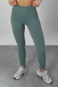 Оптом Спортивный костюм для фитнеса женский бирюзового цвета 20006Br в Сочи, фото 13